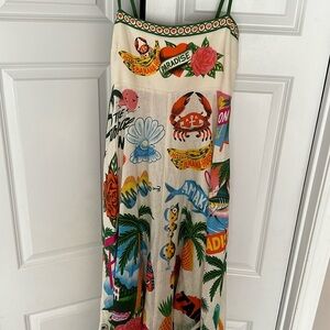 Alemais Paradiso linen maxi dress